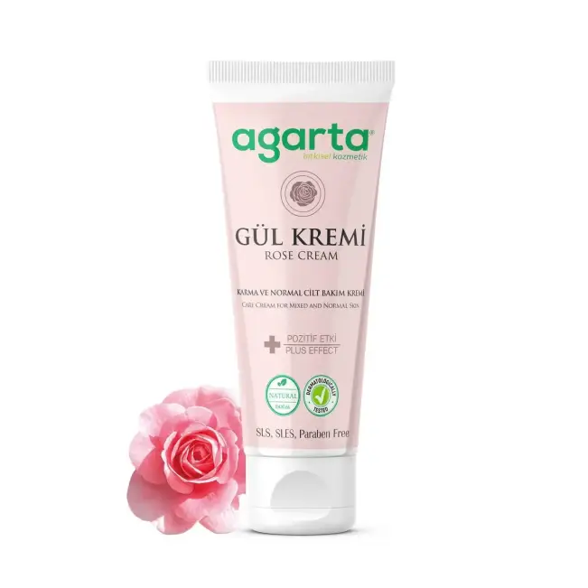 Agarta Doğal Cilt Bakım Kremi 75 ml Gül - 1