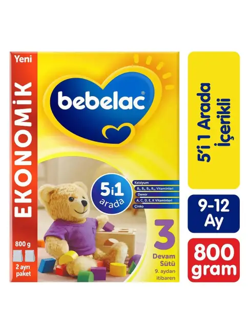 Bebelac Bebek Devam Sütü No3 800 Gr - 1