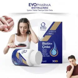 Evopharma Biotin + Çinko İçeren Takviye Edici Gıda 30 Tablet - 5