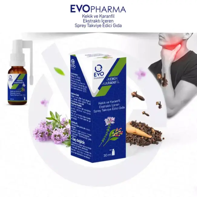 Evopharma Kekik Ve Karanfil Ekstraktı İçeren Sprey 30ml - 5