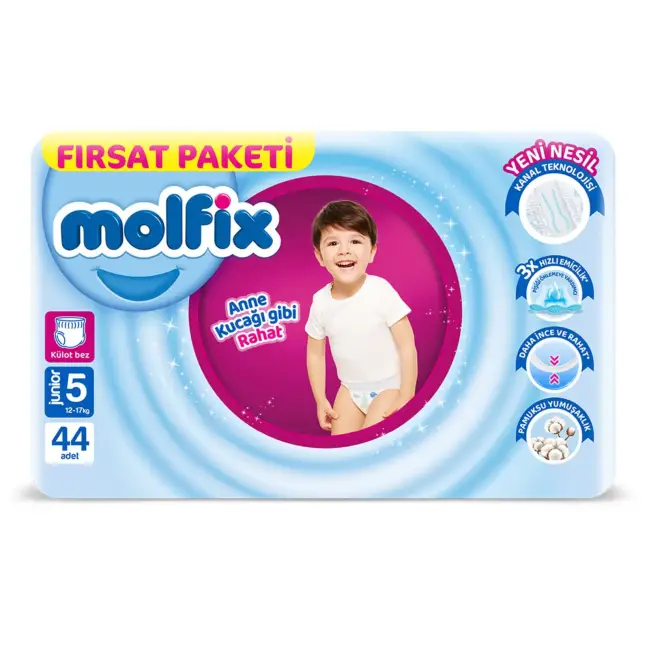 Molfix Külot Bez Fırsat Paketi 5 Beden 12-17 Kg 44 Adet - 1