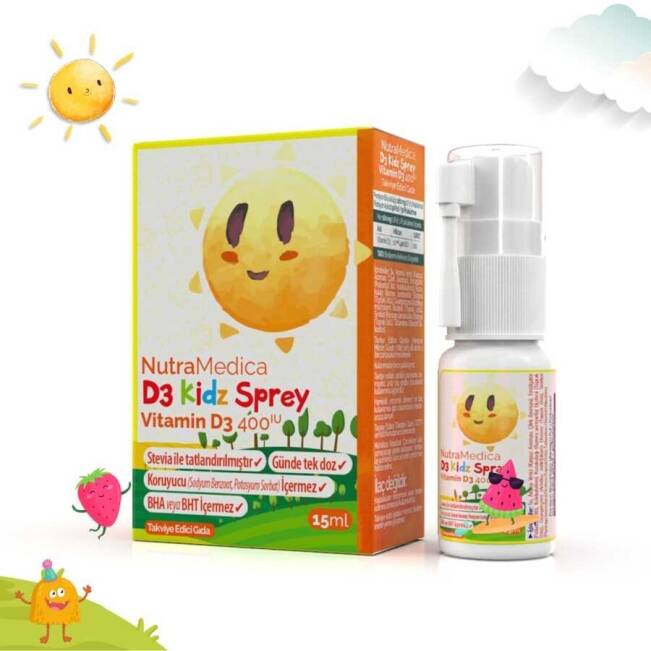 Nutramedica D3 Kidz Sprey Vitamin 400IU - 1