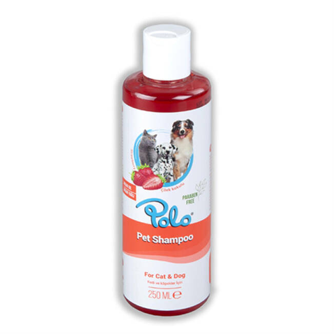 Polo Çilek Kokulu Kedi-Köpek Şampuanı 250ml - 1