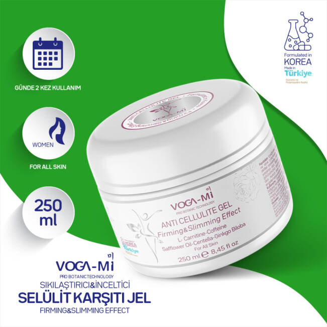 Vogami Selülit Ve Çatlak Karşıtı Bölgesel İncelme Ve Sıkılaştırıcı Jel 250 ml - 1